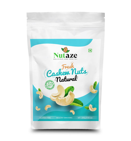 Nutaze Premium Cashew Nuts | Nutritious & Delicious Nuts, High Fiber, Rich In Protein Chemical Free