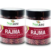 Nutaze Premium Bhaderwah Rajmah | Rare Jammu Rajmah | Red Kidney Beans | 100% Natural 500g, (250g x 2)