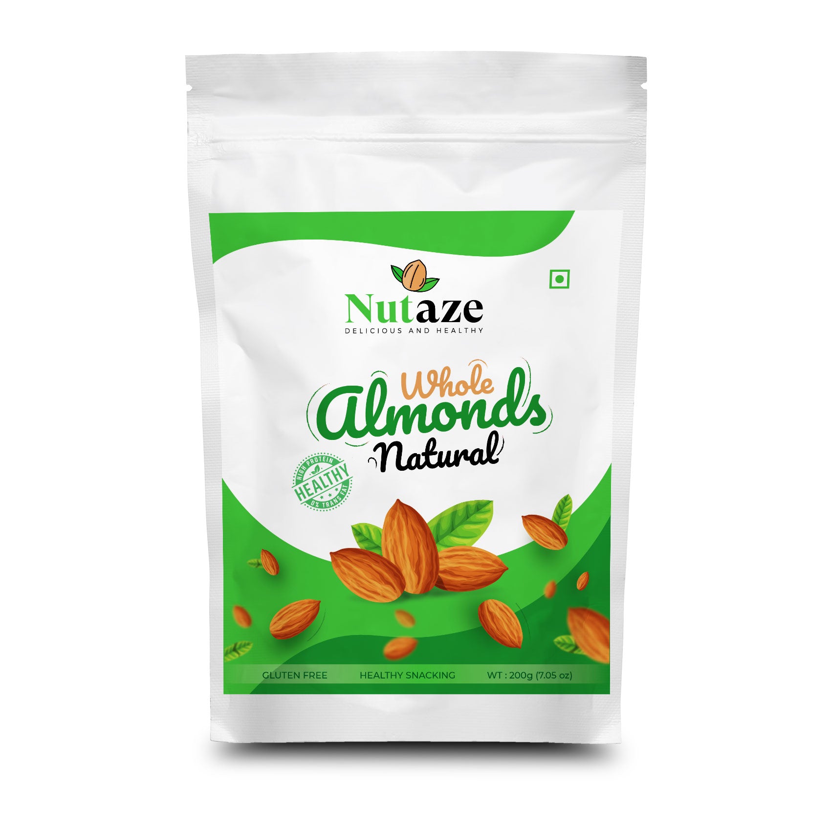 Nutaze100% Natural Premium California Almonds 200g