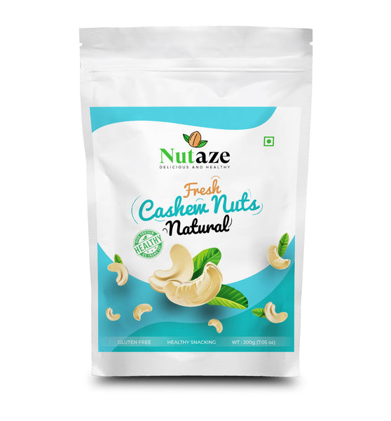 Nutaze 100% Natural Premium Whole Cashews 200g Value Pack