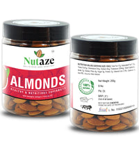 Nutaze Premium Almonds | Rare USA Almonds |100% Authentic | 100% Natural