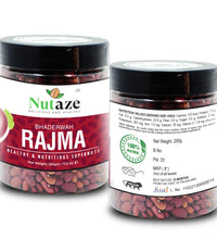 NUTAZE Premium Bhaderwah Rajmah | Rare Jammu Rajmah | Red Kidney Beans | 100% Natural
